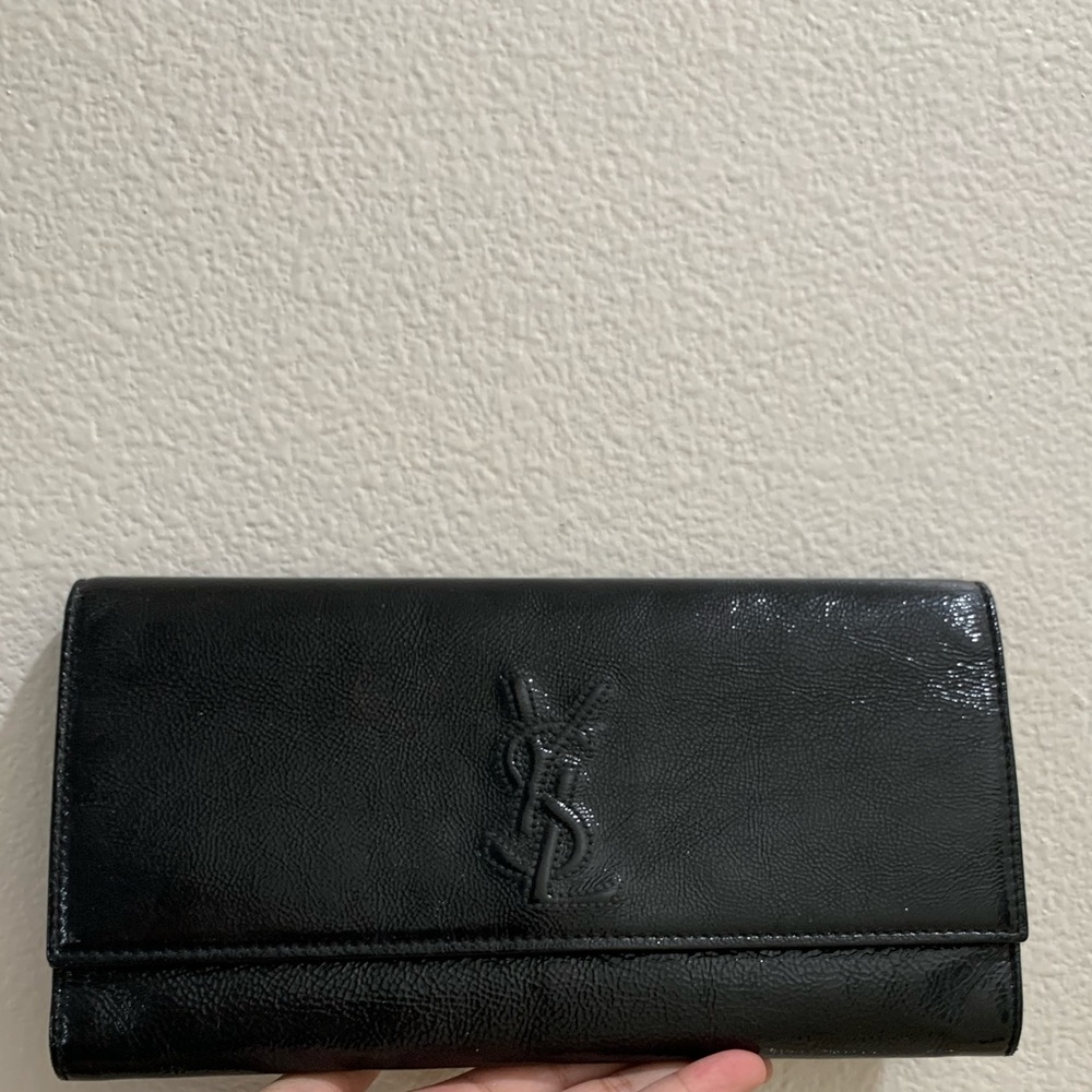 Yves Saint Laurent Black Belle De Jour Clutch Bag